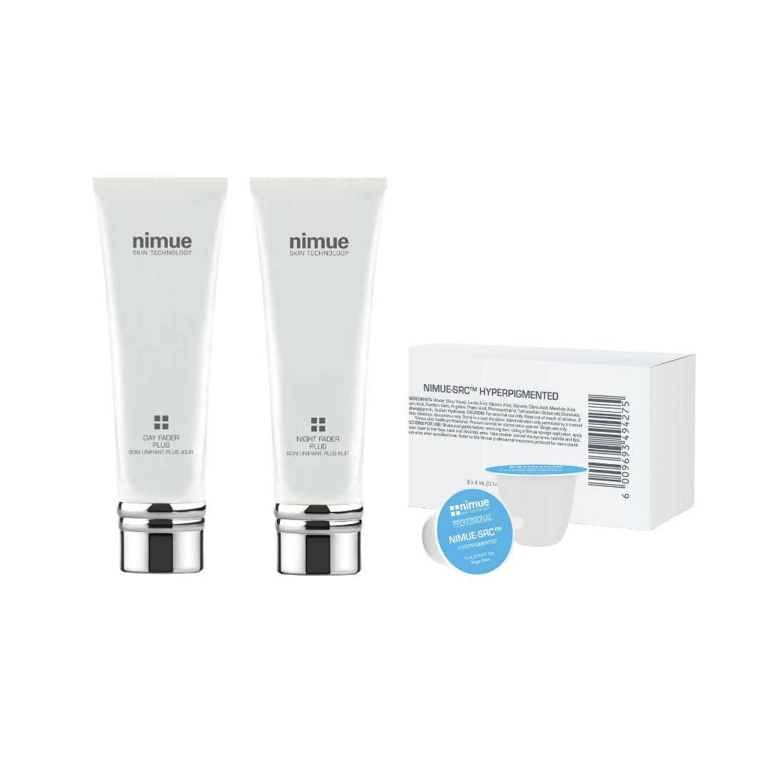 Nimue SRC Peel – Hyperpigmented + Day Fader Plus & Night Fader Plus Bundle